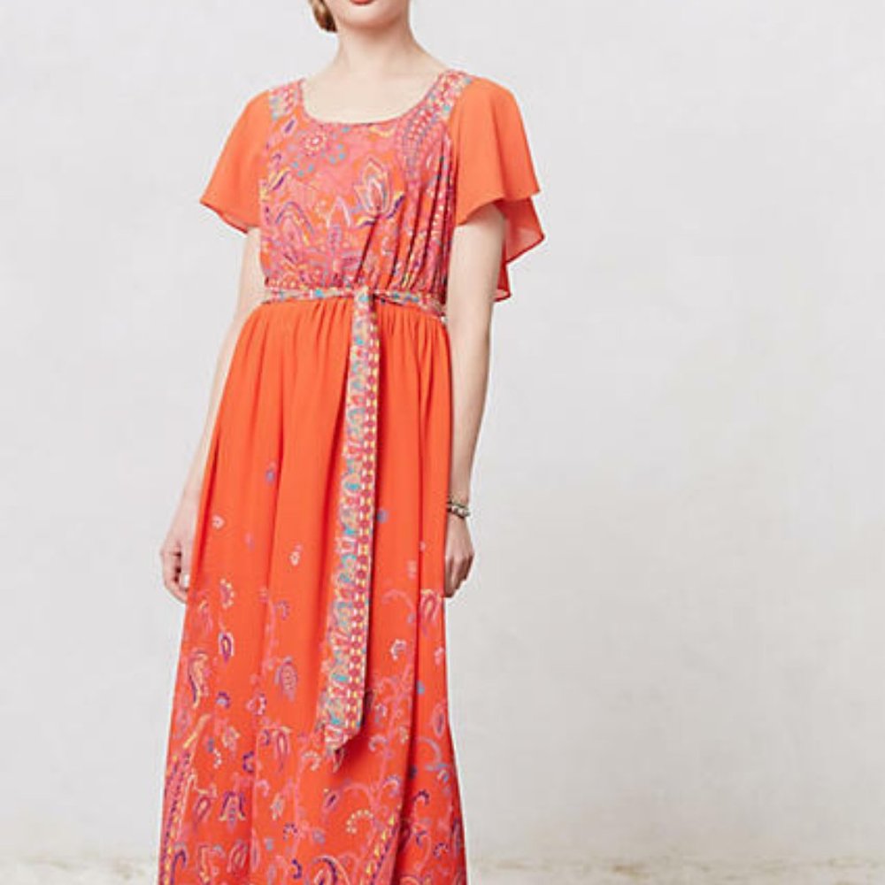Blushed Paisley Maxi Dress by Maeve Size 0 Brand N